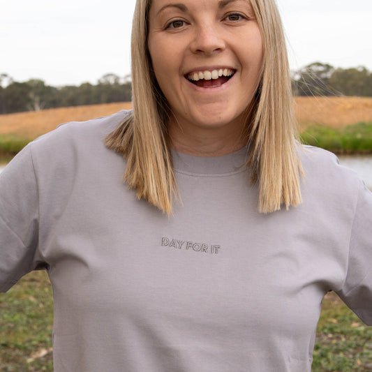 Day For It Unisex T-Shirt - Granite