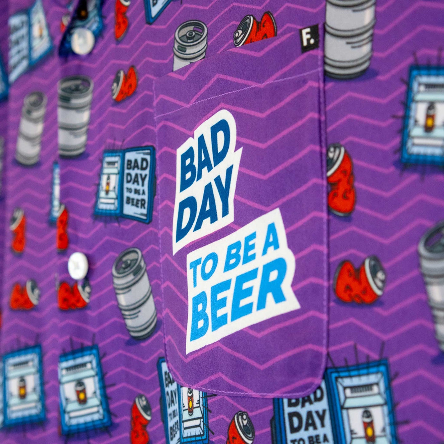 Bad Day To Be A Beer_Hawaiian Party Shirt_Pocket