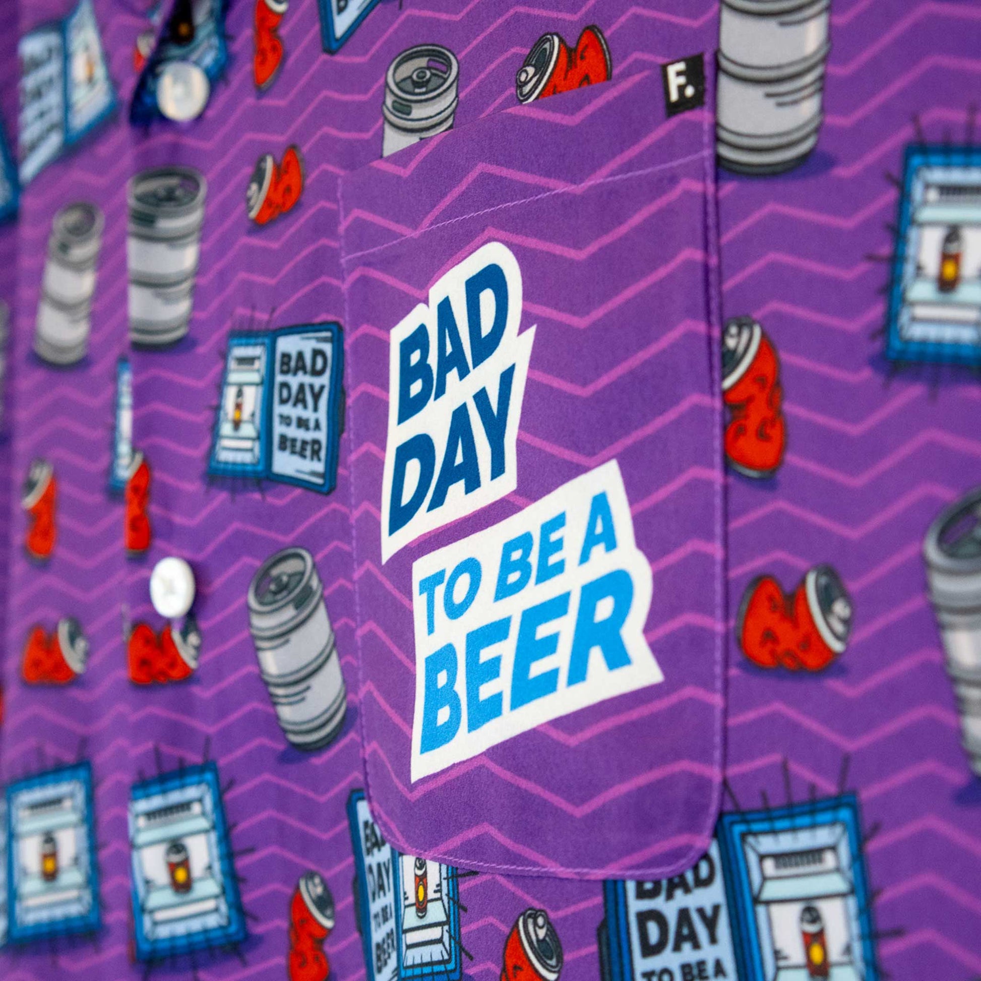 Bad Day To Be A Beer_Hawaiian Party Shirt_Pocket