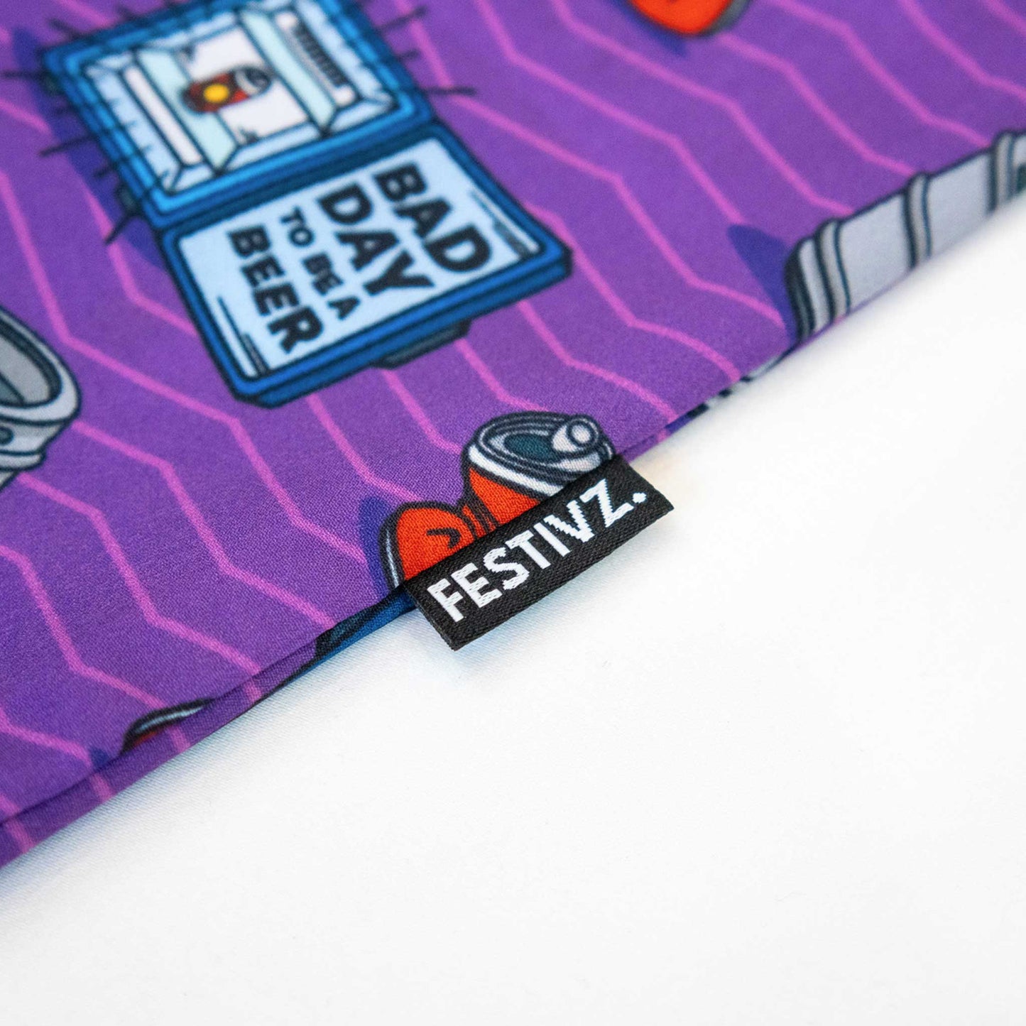 Bad Day To Be A Beer_Hawaiian Party Shirt_Side Tag