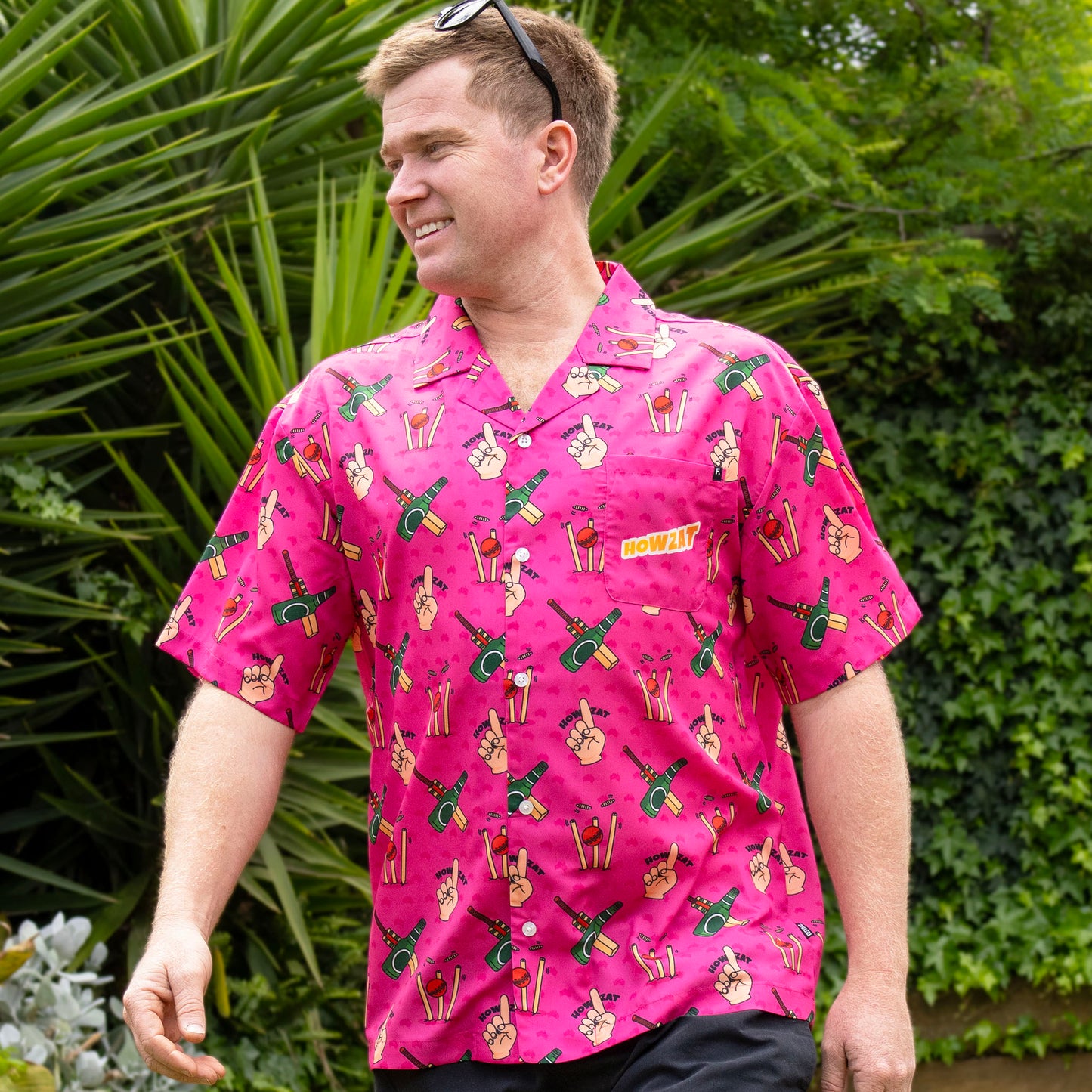 Howzat Aussie Cricket Shirt - Pink