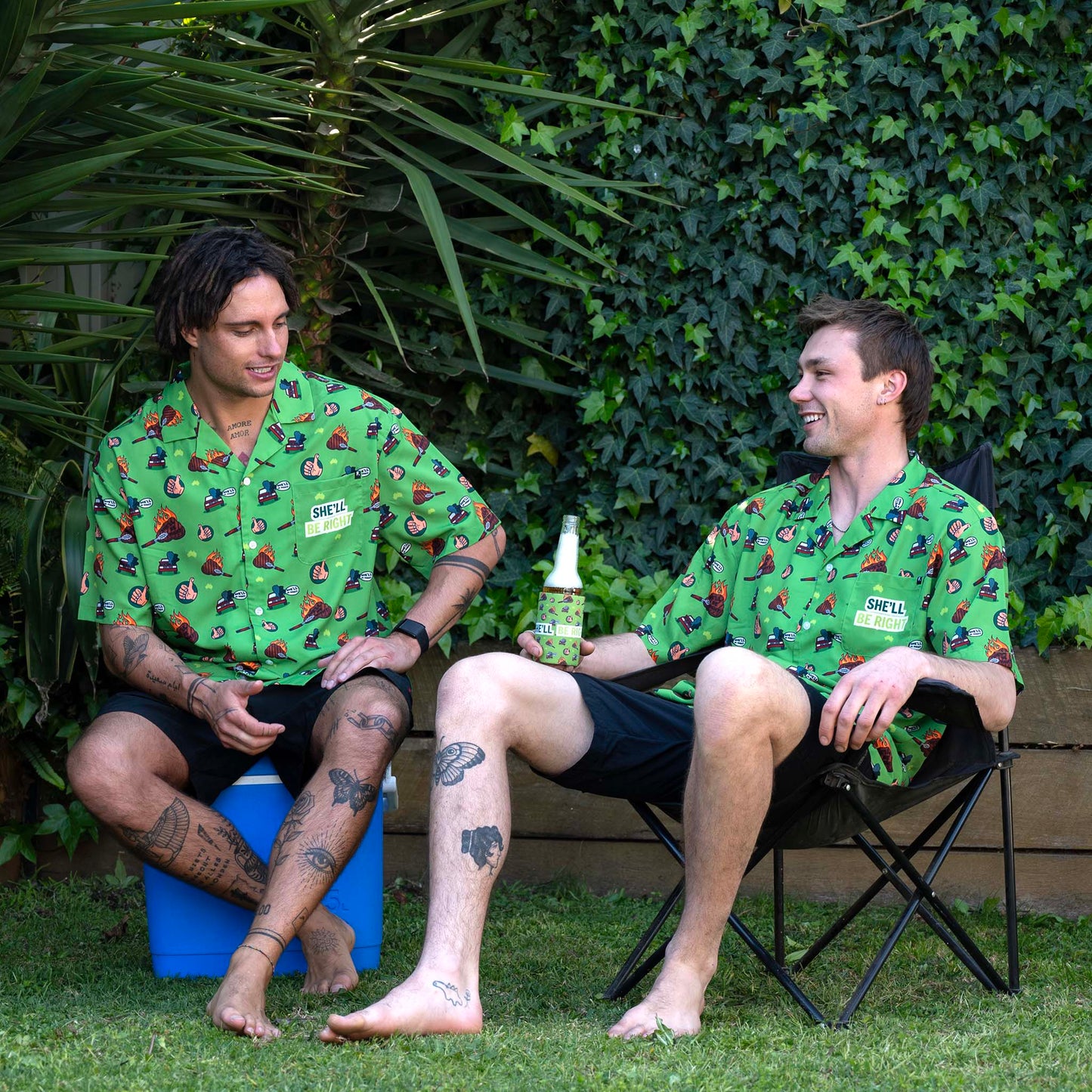 She'll Be Right_Hawaiian Party Shirt_Duo