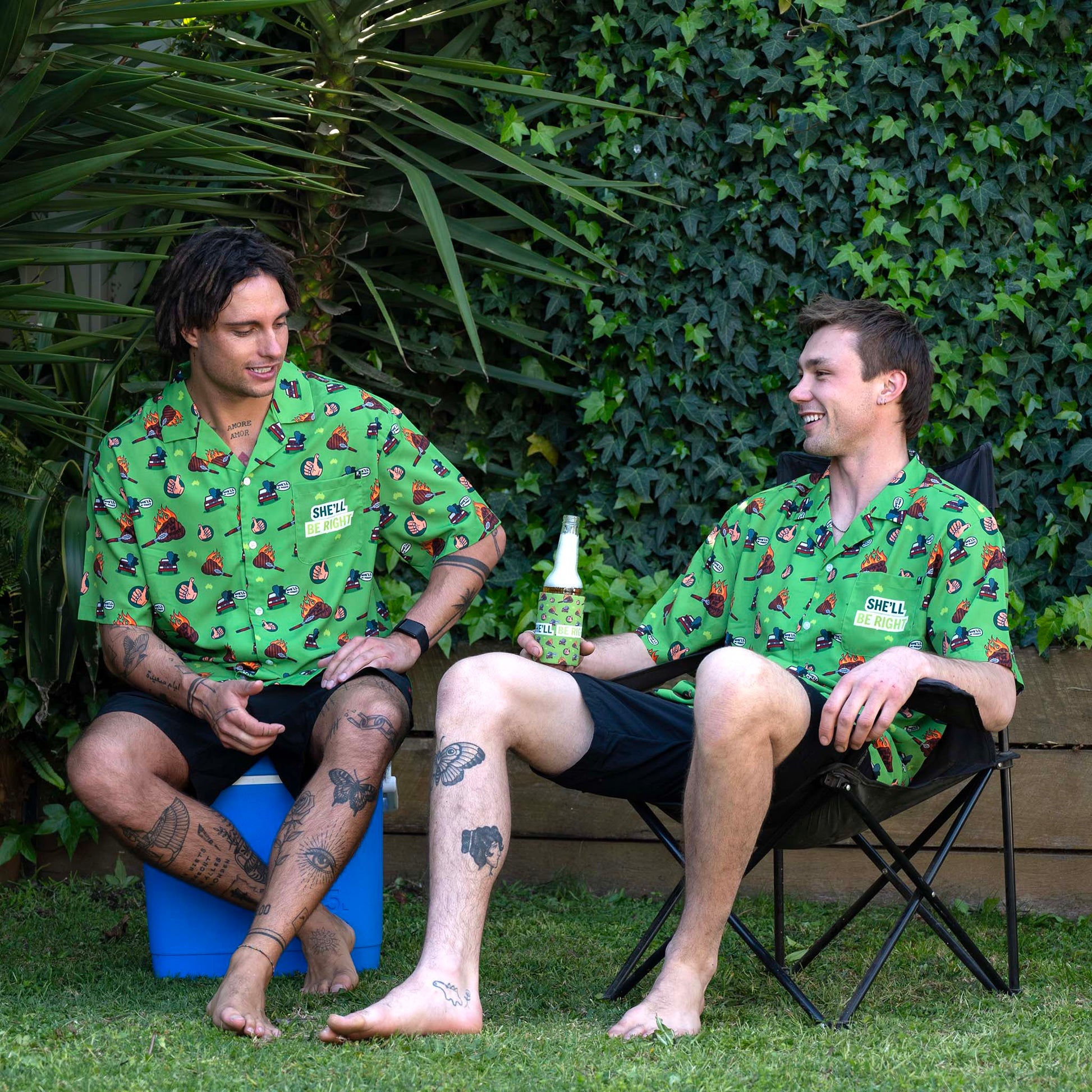 She'll Be Right_Hawaiian Party Shirt_Duo