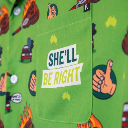 She'll Be Right_Hawaiian Party Shirt_Pocket